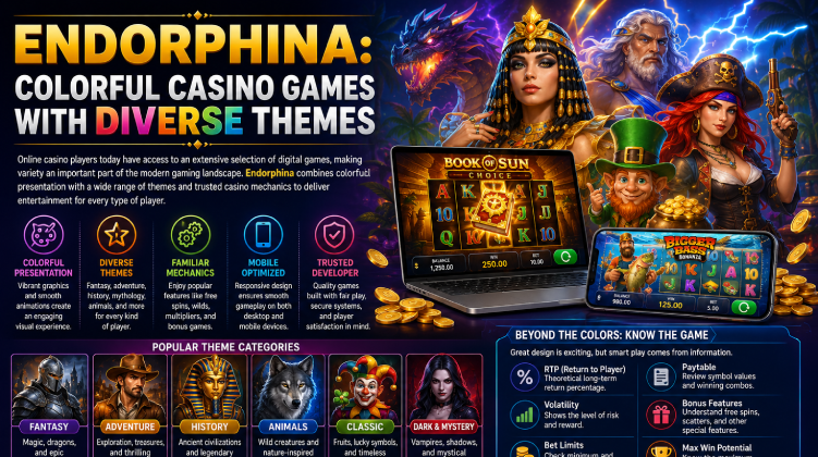 Endorphina Colorful Casino Games With Diverse Themes